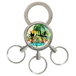 Surfing 3-Ring Key Chains Front