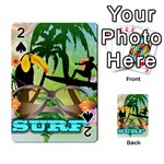 Surfing Playing Cards 54 Designs  Front - Spade2