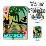 Surfing Playing Cards 54 Designs  Front - Heart3