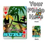 Surfing Playing Cards 54 Designs  Front - Heart10