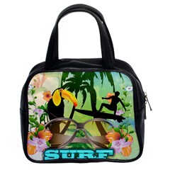 Surfing Classic Handbags (2 Sides) by FantasyWorld7