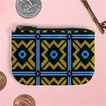 Rhombus in squares pattern Mini Coin Purse Front