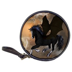 Awesome Dark Unicorn With Clouds Classic 20-cd Wallets by FantasyWorld7