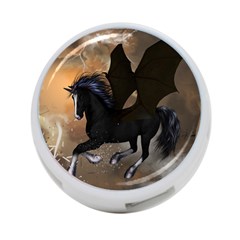 Awesome Dark Unicorn With Clouds 4-port Usb Hub (one Side) by FantasyWorld7