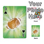 American Football  Playing Cards 54 Designs  Front - Spade3