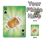 American Football  Playing Cards 54 Designs  Front - Spade10