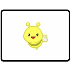 Kawaii Bee Double Sided Fleece Blanket (large)  by KawaiiKawaii