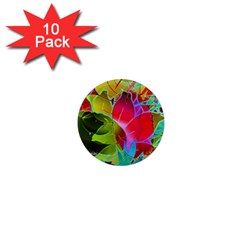 Floral Abstract 1 1  Mini Magnet (10 Pack)  by MedusArt