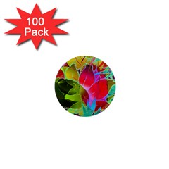 Floral Abstract 1 1  Mini Magnets (100 Pack)  by MedusArt