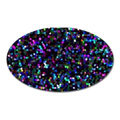 Glitter 1 Oval Magnet by MedusArt