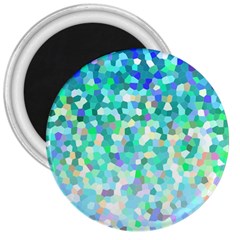 Mosaic Sparkley 1 3  Magnets by MedusArt