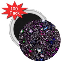 Sci Fi Fantasy Cosmos Pink 2 25  Magnets (100 Pack)  by ImpressiveMoments