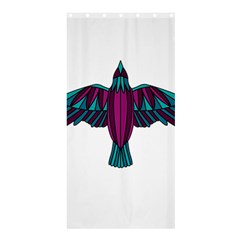 Stained Glass Bird Illustration  Shower Curtain 36  X 72  (stall)  by carocollins