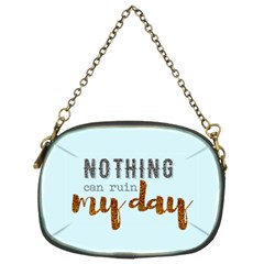 Nothing Can Ruin My Day Glitter Chain Purse (two Sided)  by maemae