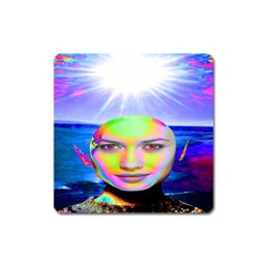 Sunshine Illumination Square Magnet by icarusismartdesigns