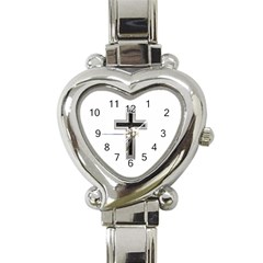 Christian Cross Heart Italian Charm Watch by igorsin