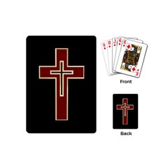 Red Christian Cross Playing Cards (mini) by igorsin