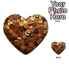 Us Coins Multi-purpose Cards (heart)  by trendistuff