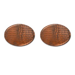 Alligator Skin Cufflinks (oval) by trendistuff