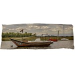 Fishing And Sailboats At Santa Lucia River In Montevideo Body Pillow Cases Dakimakura (Two Sides)  Back