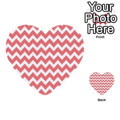 Chevron Pattern Gifts Multi-purpose Cards (heart)  by GardenOfOphir