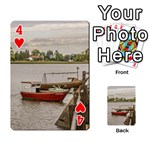 Santa Lucia River In Montevideo Uruguay Playing Cards 54 Designs  Front - Heart4