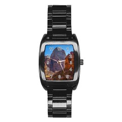 Zion National Park Stainless Steel Barrel Watch by trendistuff