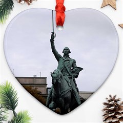 Washington Statue Heart Ornament (2 Sides) by trendistuff