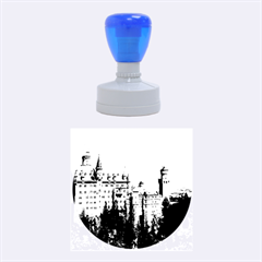 Neuschwanstein Castle 2 Rubber Round Stamps (medium) by trendistuff