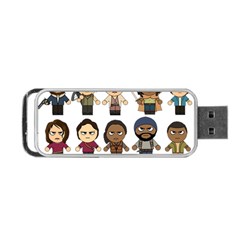 The Walking Dead   Main Characters Chibi   Amc Walking Dead   Manga Dead Portable Usb Flash (one Side) by PTsImaginarium