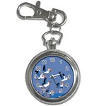 abstract Pelicans seascape tropical pop art Key Chain Watches Front