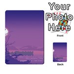 Abstract Tropical Birds Purple Sunset  Multi-purpose Cards (Rectangle)  Back 10