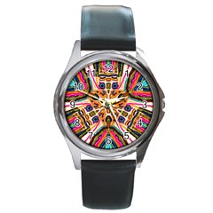 Ethnic You Collecition Round Metal Watch by SugaPlumsEmporium