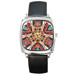 Ethnic You Collecition Square Metal Watch by SugaPlumsEmporium