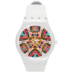 Ethnic You Collecition Round Plastic Sport Watch (m) by SugaPlumsEmporium