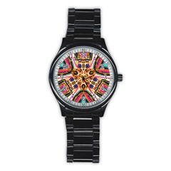 Ethnic You Collecition Stainless Steel Round Watch by SugaPlumsEmporium