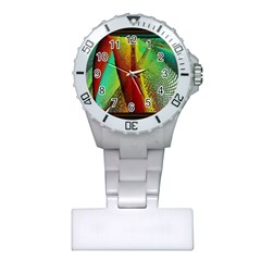 Stained Glass Window Plastic Nurses Watch by SugaPlumsEmporium