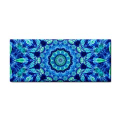 Blue Sea Jewel Mandala Hand Towel by Zandiepants