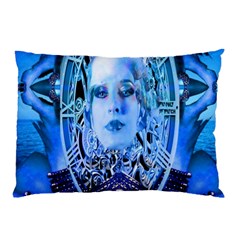 Clockwork Blue Pillow Case by icarusismartdesigns