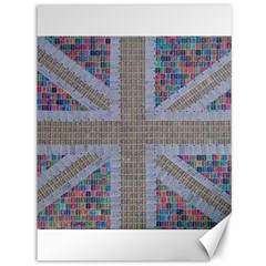 Multicoloured Union Jack Canvas 36  X 48   by cocksoupart