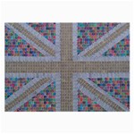 Multicoloured Union Jack Large Glasses Cloth (2-Side) Front