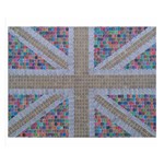 Multicoloured Union Jack Double Sided Flano Blanket (Small)  50 x40  Blanket Front