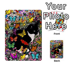 Freckles In Butterflies I, Black White Tux Cat Multi-purpose Cards (rectangle)  by DianeClancy