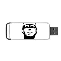 Baldhead Hero Comic Illustration Portable Usb Flash (one Side) by dflcprints