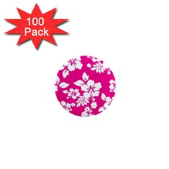 Pink Hawaiian 1  Mini Magnets (100 Pack)  by AlohaStore