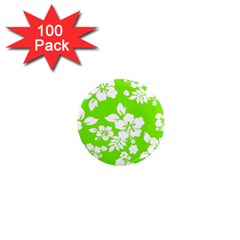 Lime Hawaiian 1  Mini Magnets (100 Pack)  by AlohaStore