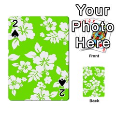 Lime Hawaiian Playing Cards 54 Designs  by AlohaStore