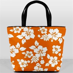 Orange Hawaiian Bucket Bags by AlohaStore