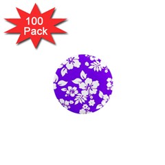 Violet Hawaiian 1  Mini Magnets (100 Pack)  by AlohaStore