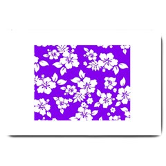 Violet Hawaiian Large Doormat  by AlohaStore